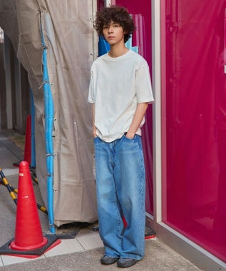 WEGO 【ユニセックス着用ITEM/綿100%/XSSMLサイズ展開】リラックスフィットコットンT ホワイト