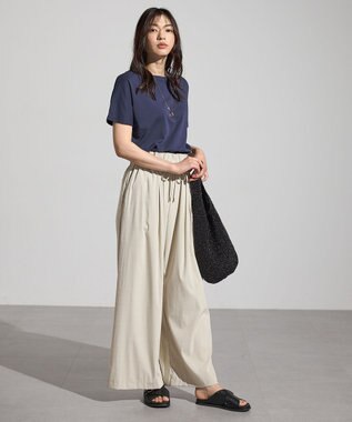 ANY 【新色追加/10色展開/洗濯機可/UVケア/接触冷感】プレミアムベーシック半袖Tシャツ ネイビー