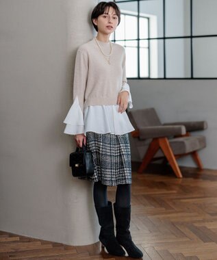 Oggi12月号掲載】ファンシーツイード スカート / 23区