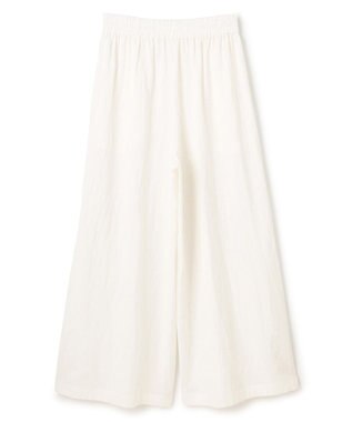 uncrave コットンリネンボイル ワイドパンツ オフ