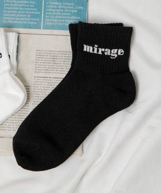 WEGO mirageアンクルソックス ブラック