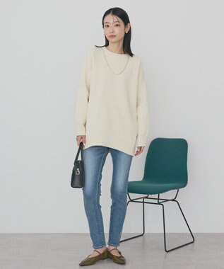 AMERICAN HOLIC 【選べる丈】モールニットプルオーバー Ivory