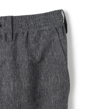JOSEPH HOMME 新型・新柄【洗える/ストレッチ/シワになりにくい/セットアップ対応可】クールドッツストレッチ ドロスト付テーパードパンツ / PEGG CONVERTIBLE ライトグレー系