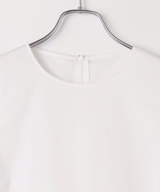 #Newans タックフリルヘムシャツ ホワイト