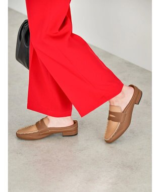 AMERICAN HOLIC ローファータイプコンビミュール Brown