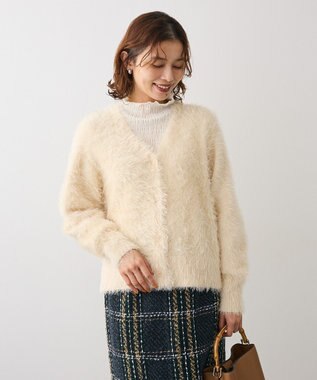 Green Parks シャギーＶネックカーディガン