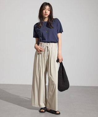 ANY 【新色追加/10色展開/洗濯機可/UVケア/接触冷感】プレミアムベーシック半袖Tシャツ ネイビー