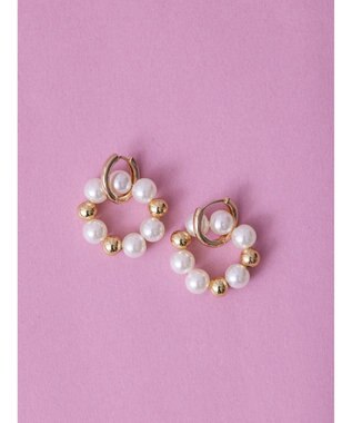 AMERICAN HOLIC パール×メタル２ＷＡＹピアス