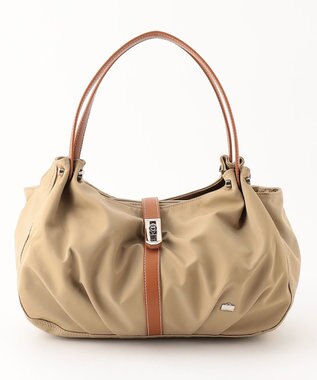 LA BAGAGERIE タックラウンド2WAYバッグ ベージュ