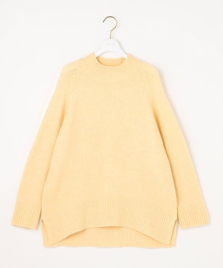  【洗える】ハイネックラグラン ニット