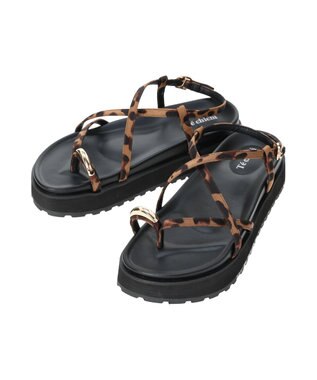 Te chichi フットベットラインサンダル《2026 SUMMER LOOK item》 ブラウン