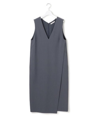 ICB  ウールライクストレッチ ジャンパースカート ブルーグレー系