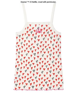 Green Parks ●ＤＯＯＮＡ！　ハートｐｔワッフルキャミ Red