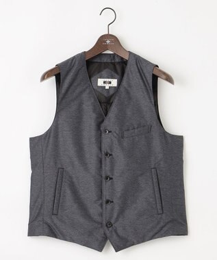 JOSEPH ABBOUD 【軽量/ダウンの吹き出しを防ぐキルトレスダウン】ADSインターレース ダウンベスト グレー系