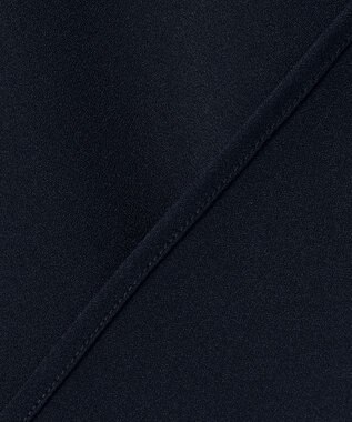 ANY SIS S 【洗える】フロントタックバイカラー ブラウス ネイビー