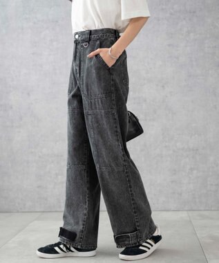 WEGO デニムベイカーステッチパンツ ブラックその他