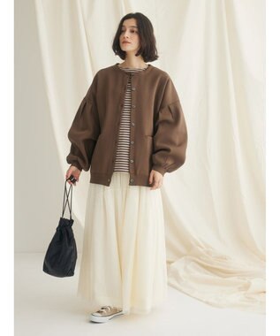 CRAFT STANDARD BOUTIQUE ボーダーワッフルプルオーバー Beige