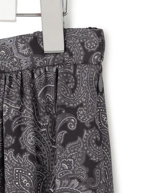 23区 S Ratti ペイズリープリント ティアード スカート グレー系