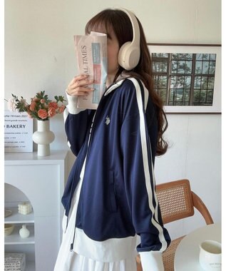 WEGO 【ユニセックス着用ITEM/追加カラー】U.S. POLO ASSN.ライントラックジャケット ネイビー