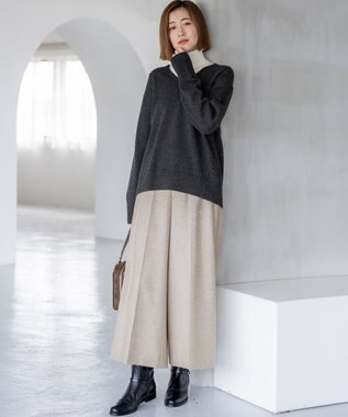 23区 【見上愛さんコラボカラー/VERY掲載】カシミヤブレンド Vネック ニット グレー系