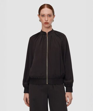 JOSEPH サテンツイル　ジャケット Cocoa