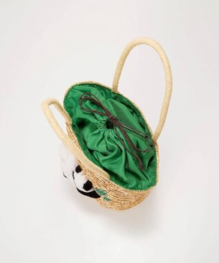 TOPKAPI 【TREASURE TOPKAPI】 アニマル カゴバッグ【ハシビロコウ/ パンダ/ カバ】 グリーン