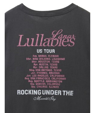 earth music&ecology ツアープリントＴシャツ Charcoal Gray