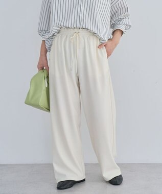 Green Parks カラーイージーパンツ Ecru