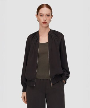 JOSEPH サテンツイル　ジャケット Cocoa