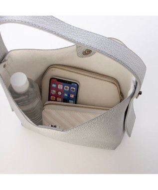 UNBILLION カシュカシュ cachecache / ポーチショルダー付き2wayホーボーバッグ シルバー