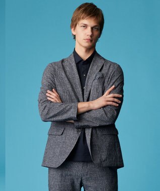 JOSEPH ABBOUD 【洗える/UV/エコ撥水・クールビズ/】ライトウェーブライト ジャケット グレー系2