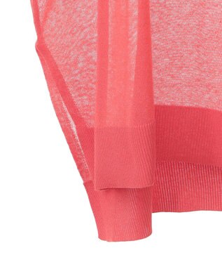 AMERICAN HOLIC ウォッシャブルシアーニットフレンチスリーブトップス Red