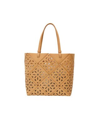 genten サスカットバスケット手提げバッグ＜LL＞ ヌメベージュ