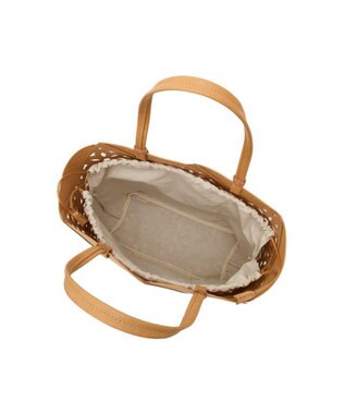 genten サスカットバスケット手提げバッグ＜LL＞ ヌメベージュ