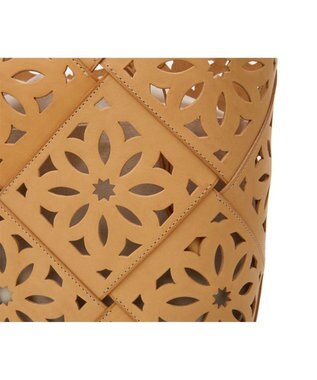 genten サスカットバスケット手提げバッグ＜LL＞ ヌメベージュ