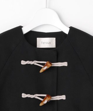 Feroux ダッフルデザインAライン コート ブラック系