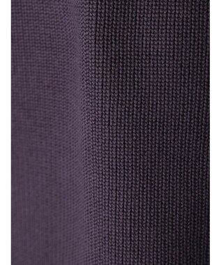 CRAFT STANDARD BOUTIQUE 【2点セット】洗える 60/2 14G片畦Vネックベスト+ロンTEE SET Purple