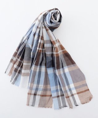 JOSEPH ABBOUD 【bugatti×V.FRAAS】ビッグチェック コットン ストール