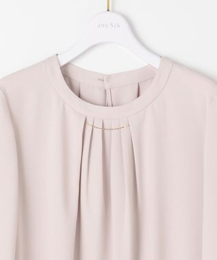 ANY SIS 【洗える】リュクスバーポイント ブラウス ローズグレー
