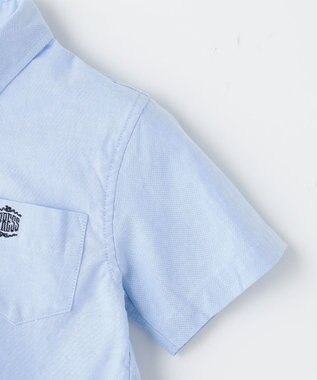 J.PRESS KIDS 【110-130cm】ドレスオックス 半袖 シャツ サックスブルー系