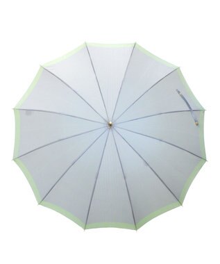 槇田商店 SCENE グログランシャンブレー ブルー 長傘 水色