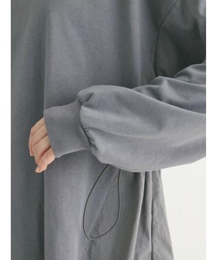 Green Parks ドロストドッキング長袖プルオーバー Gray