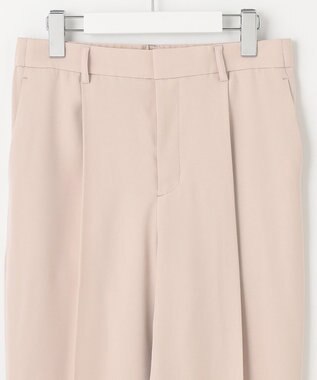 自由区 【XSサイズ～/洗える】ダブルフェイススーティング テーパードパンツ ピンク系