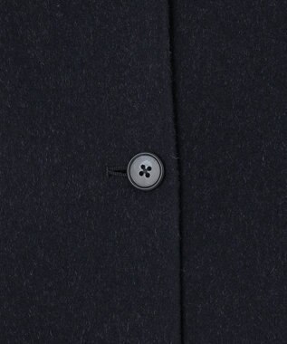 J.PRESS LADIES L 【リバーシブル】ウールナイロン リバー チェック ミドル コート ネイビー系