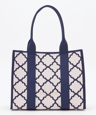 TOCCA 【大人百花掲載】【A4サイズ対応】CHECKER CLOVER KNITBAG ニットバッグ