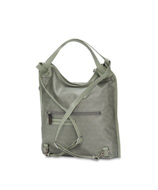 PELLE BORSA 3Way リュック/クロスボディ/ショルダー ミディバッグ Alive アライブ 4319 セージ