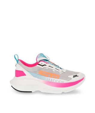 STEVE MADDEN ELEVATE 2 厚底ランニングスニーカー ブルーピンク