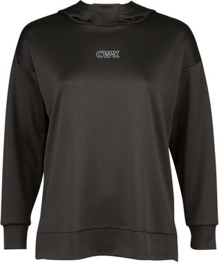 CW-X 【UNISEX】 CW-X 【STYLE FREE】 フードつき スポーツ プルオーバー 長袖 スウェット パーカー トップス ユニセックス DLR189 /ワコール ブラックスペシャル