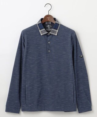 JOSEPH ABBOUD MOUNTAIN 【オーガニックコットン/JAPANファブリック】 スラブカノコ アウトドアポロ ブルー系