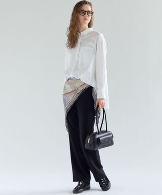 23区 【見上愛さん着用/VERY掲載】フラップポケット ボストンバッグ ブラック系